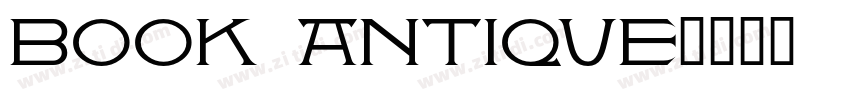 book antique字体转换